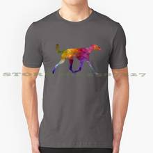 Camiseta na moda saluki em aquarela design legal 2024 - compre barato