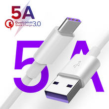 Usb 3.1 tipo c cabo 2m 1m qc 3.0 5a super rápido cabo de carregamento para samsung s20 fe s10 s9 huawei companheiro 30 cabo de transmissão de dados 2024 - compre barato