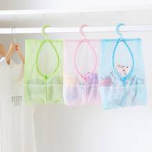 1PCS Organizer With Hanging Hook  Kitchen Bathroom Hanging Bag Hanging Storage Bag Clothespin Mesh Bag 22cm*37cm 2024 - buy cheap