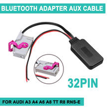 Adaptador inalámbrico con bluetooth para coche, Kit de receptor de Audio y música, 32 Pines, para Audi A3, A4, A6, A8, TT, R8, RNS-E 2024 - compra barato