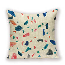Geometric Cushion Cover 2019 Sofa Decorative Pillowcase Decor Home Pillows Multi Color Kissen Point Dot Green Cushions 45*45 2024 - buy cheap