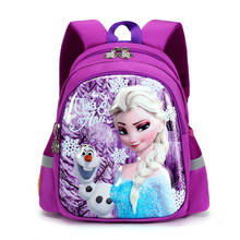 Disney Kindergarten schoolbag cartoon Elsa shoulder bag girl boy  baby children backpack kid Frozen schoolbag backpack 2024 - buy cheap