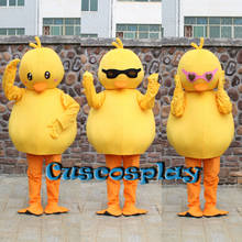 Disfraz de Mascota de pato amarillo personalizado, Kits de Cosplay de Anime, vestido de fantasía con temática de Halloween, disfraces de fiesta de Carnaval 2024 - compra barato
