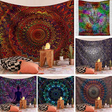 Indian Mandala Tapestry Wall Hanging Sandy Beach Throw Rug Blanket Camping Tent Travel Mattress Bohemian Sleeping Pad Tapestries 2024 - buy cheap