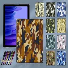 High Quality Case for Samsung Galaxy Tab A7 10.4 Inch T500/T505 Camouflage Pattern Slim Tablet Back Shell + Stylus 2024 - buy cheap