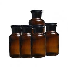 30/60/125/250/500ml Brown Wide-Mouth Reagent Bottle Borosilicate Glass Alcohol Bottles Kettle Storage Jar Lab Supplies 2024 - buy cheap
