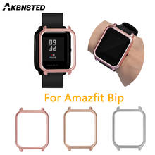 AKBNSTED-funda protectora de pantalla para reloj Xiaomi Amazfit Bip Youth, carcasa rígida metálica de PC, funda para reloj Amazfit Bip 2024 - compra barato