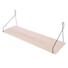 Wooden Wall Mounted Book Shelf Flower Pot Storage Rack Shelves Hanging Holder Household Home Decor G32A 2024 - buy cheap