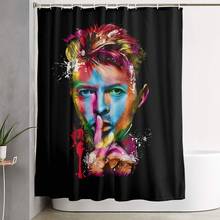 David Bowie Shower Curtain Classic Music Style for Bathroom 2024 - buy cheap