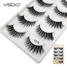 YSDO 5 Pairs Eyelashes Hand Made Mink Eyelashes 3D Mink Hair Lashes Natural Long False Eye Lashes Makeup Cilios Winged Lashes 04 2024 - buy cheap