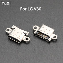 Yuxi 2 pçs nova porta de carregamento de energia para lg v30 h930 h933 conector usb carregador carregamento doca soquete peças reposição 2024 - compre barato
