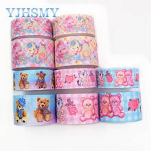 YJHSMY I-19920-2238, 25 mm 10 yards Cute bear grosgrain ribbon, DIY handmade hair accessories wedding gift wrapping paper 2024 - buy cheap