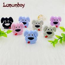 10pcs/lot Animal Shape mini dog Silicone Beads  Baby Teether Infant Teething Bead For DIY Necklace Accessories Toy 2024 - buy cheap