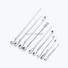 5pcs Lab Stainless steel medicine spoon,Single-end Double-end Shovel-spoon Sampling scoop 16/18/20/22/25/30cm 2024 - buy cheap