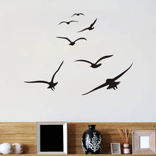 Pegatinas de pared de pájaros voladores para decoración del hogar, sala de estar creativos para murales artísticos, dormitorio, habitación de niños, calcomanía artesanal para decoración de ventana 2024 - compra barato
