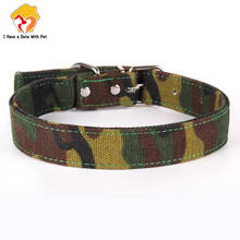 1 piece Camouflage Canvas Material pet dog collar woods Training Camouflage for Medium Large Dogs Seat Belt Accessories Lead 2024 - buy cheap