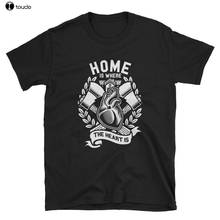 Camiseta de casa para hombre, camisa con diseño de ejes de corazón, Love Tattoo Crest, 2019 2024 - compra barato
