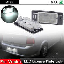 1 Pair For Opel Vectra C Estate 2002-2008 High Brightness White LED License Plate Light Number Plate Lamp 2024 - buy cheap