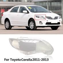 CAPQX 1PC For Toyota Corolla 2011-2013 Front Headlamp Lamp cover Headlight Lampshade Waterproof Bright Lamp Shade Shell Cover 2024 - buy cheap