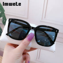 Imwete-gafas de sol cuadradas clásicas para mujer y hombre, lentes de sol cuadradas clásicas de gran tamaño, lentes de color negro Vintage, UV400 2024 - compra barato