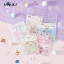 Pegatina de papel adhesivo de estilo retro Kawaii, papel adhesivo hecho a mano, diario de decoración, DIY, álbum de recortes, papelería bonita 2024 - compra barato