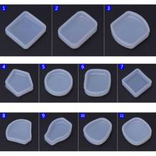 Moldes de resina epoxi de cristal redondo geométrico forma de ventilador, colgante de silicona, molde de fundición de resina, bricolaje, fabricación de joyas de Artesanías hechas a mano 2024 - compra barato
