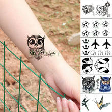 Waterproof Temporary Tattoo Sticker fox close eye wolf tiger cat fake tatto hand arm foot flash tatoo for kid girl men women 2024 - compra barato