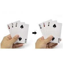 1 conjunto 3 cartões monte magic card três cartões de pôquer, truque fácil, truques de mágica clássicos para fechar a ilusão c2019 2024 - compre barato