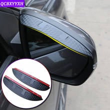 Car-styling For Honda City Civic Accord 2006-2019 Carbon Fiber Pattern Rearview Mirror Eyebrow Rain Gear Shield Anti-rain Cover 2024 - buy cheap