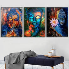 5D DIY Diamond Painting Buddha Zen Home Decoration Religious Cross Stitch Craft Kit Mosaic Square Round Diamond Embroidery Gift 2024 - buy cheap