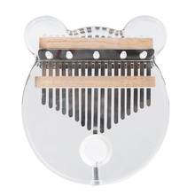 Kalimba EQ, 17 teclas, Pulgar, cristal acrílico Mbira, dedo Piano Mbira Sanza con sintonizador, martillo Gig, Kalimba, instrumento Musical 2024 - compra barato