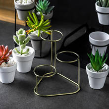 Nordic Metal Flower Pot Holder Stand Succulent Plant Pot Set Home Decoration 2024 - buy cheap