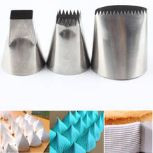3Pcs Extra Large Stainless Steel Russian Nozzle Icing Piping Nozzles Pastry Tips Fondant Cupcake Baking Cake Decorating Tools 2023 - buy cheap