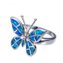 Праздничные Гламурные аксессуары, изящное милое женское кольцо в форме бабочки, подарок на Рождество для девочек, модные ювелирные изделия, обручальное кольцо 2024 - купить недорого