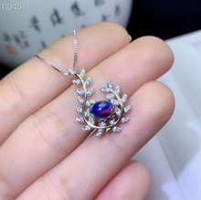 Natural  Real Opal necklace Free shipping Natural real 925 sterling silver Opal Pendant 2024 - buy cheap