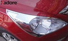 Передняя фара светильник Накладка для Hyundai Solaris 2010 2011 ABS хромированная головной светильник рама лампы Планки автомобилей Средства для укладки волос 2 шт. 2024 - купить недорого