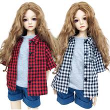 Handmade Plaid Shirt for Barbie Blyth 1/6 MH CD FR SD Kurhn BJD Doll Clothes Accessories 2024 - buy cheap