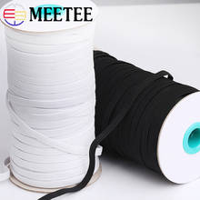 Meetee 3/6/9/12mm Polyester Rubber Elastic Band for Elastic DIY Ear String Rope Sewing accessories, 1roll 3, 6 9 2024 - buy cheap