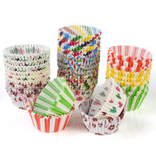 NEW 100PCS Colorful Paper Cupcake Cups Tray Baking Muffin Liner For DIY Wedding Birthday Christmas Party Cake Mold Decor Tools 2024 - buy cheap