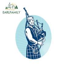 EARLFAMILY 13cm x 9.1cm for Bagpiper Playing Scottish Bagpipes Funny Car Stickers Vinyl DIY 3D Bumper Window Truck VAN Decal 2024 - buy cheap