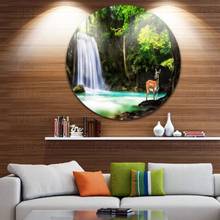 Canvas Wall Art Erawan Waterfall HD Prints Poster Home Animal Decoration Painting For Bedroom Modular Modern Pictures No Frame 2024 - buy cheap