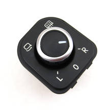 READXT Chrome Rearview Mirror Control Switch Knob Button car accessories For PASSAT B6 3C GOLF 5 MK5 6 MK6 TIGUAN RABBIT EOS 2024 - buy cheap