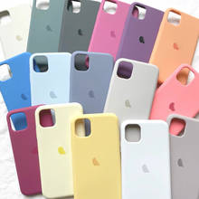 Оригинальный официальный силиконовый чехол для iPhone 11, 12 Pro Max, X, XR, XS, SE, чехол с полным покрытием 2020 градусов для iPhone 6, 6s, 7, 8 Plus с логотипом 2024 - купить недорого