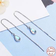 SHQIYAYI-pendientes de gota de agua para mujer, de Plata de Ley 925, aretes de borla de cadena larga para mujer, joyería para fiesta y boda 31 2024 - compra barato