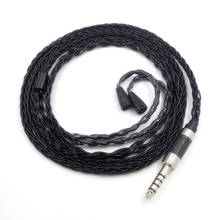 4,4 мм Mmcx A2DC аудио кабель, обновленный Балансирующий кабель для Weston IM04 1964 0,78 мм N3AP для наушников Shure Sennheiser Sony 2024 - купить недорого