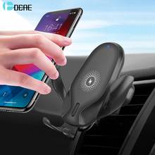 15W Fast Wireless Charger Car Mount Phone Holder For iPhone 13 12 11 Pro XS XR 8 QI Fast Charging Stand for Samsung S21 S20 S10 2024 - buy cheap