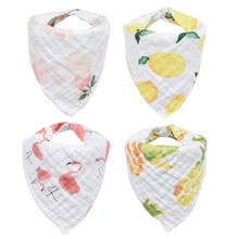 Musiln Cotton 8 layers Baby Bibs Girls Boys Bandana Bibs Triangle  Feeding Smock Infant Burp Cloth Baby Saliva Towel 2024 - buy cheap