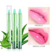 Brillo de labios 3g, exquisito bálsamo labial termocrómico nutritivo de Aloe Vera, hidratante, larga duración, para regalo 2024 - compra barato