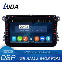 LJDA Android 10.0 Car Multimedia Player For Skoda VW Passat B6 Polo Golf 4 5 Touran T5 Jetta Caddy Tiguan Bora 2 din Car Radio 2024 - buy cheap