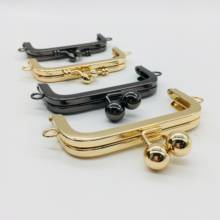 10.5cm metal gold gunmetal color purse frame sewing purse handle with screws diy bag parts wholesale frame purse handles 2024 - buy cheap